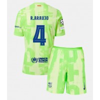 Maglie da calcio Barcelona Ronald Araujo #4 Terza Maglia Bambino 2024-25 Manica Corta (+ Pantaloni corti)